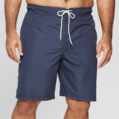 mens navy swim trunks