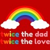 Adult Design By Humans Rainbow Twice The Dad & Love By Tank Top - 2 of 2