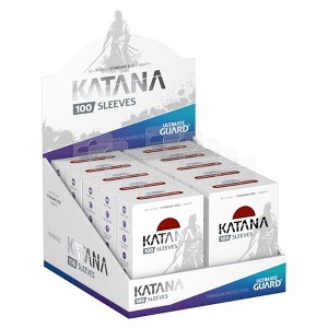 Ultimate Guard Katana Sleeves Red Standard Size Cards Display Box [10 Packs] - 1 of 2