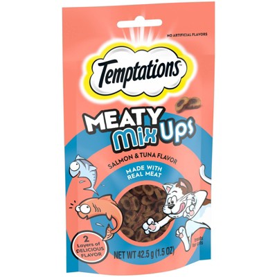 Temptations Meaty Mixups Salmon &#38; Tuna Flavor Adult Cat Treat - 1.5oz
