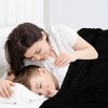 PiccoCasa Shaggy Faux Fur Warm Reversible Solid Plush Fluffy Fleece Blankets - 3 of 4