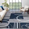 Abstract Circle Area Rugs for Living Room Soft Washable Rugs Ultra-Thin Non-Slip Modern Dining Room Carpet - 2 of 4