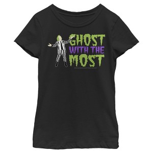 Girl's Beetlejuice Ghost with the Most Silhouette T-Shirt - 1 of 4