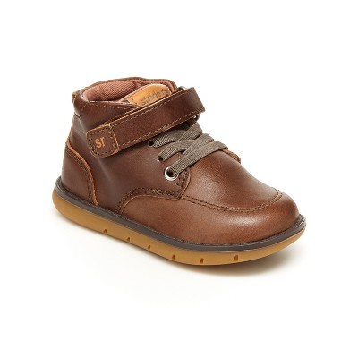 Stride Rite Quinn Kid's Leather Easy On/off Boot | 5 | Chocolate : Target