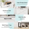 Entryway Shoe Storage Cabinet with Bench, Hidden Shoes Rack - 3 of 4