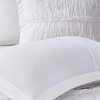 Sapphtopaz 4 Piece Bedding Comforter Set Reversible Ruffle Quilted Quilt Set with Embroidery Decoration Throw Pillow - 3 of 4