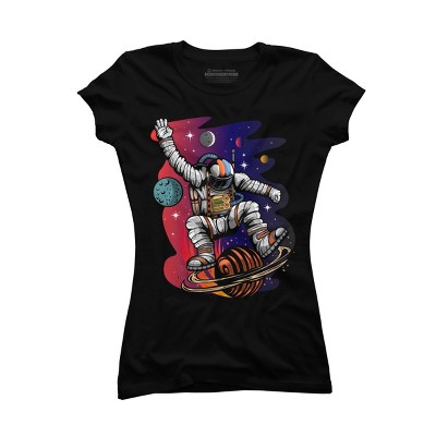 Junior's Design By Humans Space Ride By Adamzworld T-Shirt
