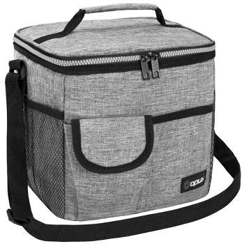 Lunch Box for Women/Men, Insulated Lunch Bag, 3.9x9.1x11.4 inch - Navy Blue Grey