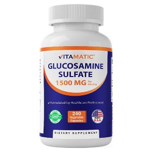 Glucosamine Sulfate Supplement, 1500mg, 240 Capsules - 1 of 4