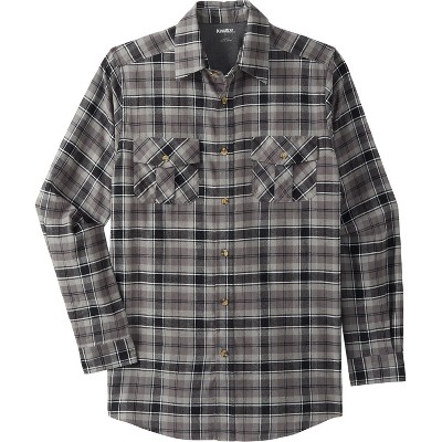 KingSize Men's Big & Tall Signature Plaid Flannel Shirt