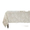 Kate Aurora Living Raised Jacquard Floral Leaves Spill Proof Fabric Tablecloth - 3 of 3