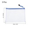 Unique Bargains PVC Waterproof Zipper Home Office Travel File Bag 3 Pcs - 2 of 4