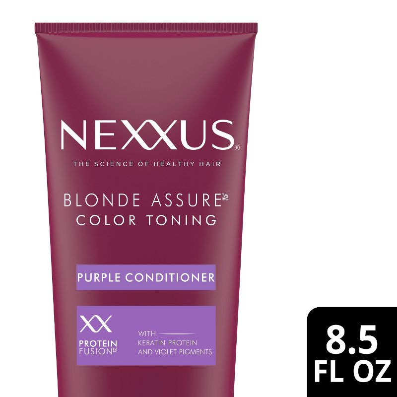 Nexxus Hair Color Blonde Assure Purple Conditioner For Blonde and Bleached Hair Keratin Conditioner - 8.5 fl oz, 1 of 10