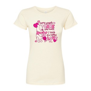 Women's - Winnie the Pooh - Care Too Much Called Love Fitted Graphic T-Shirt - 1 of 2