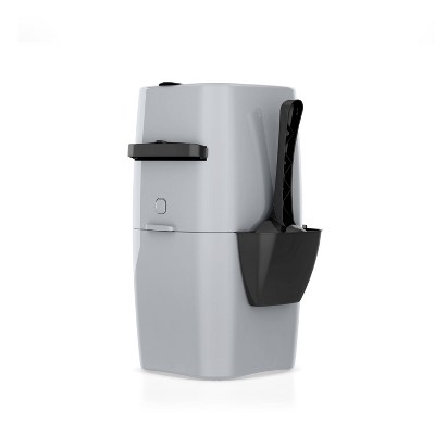 Compact Gray Plastic Cat Litter Disposal System with Refill