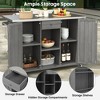 JUJABU Fir Wood Outdoor Kitchen Island with Stainless Steel Top, Ample Storage Space , Towel, Spice Racks and a Bottle Opener for Outdoor - 4 of 4