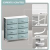 Sorbus 8 Drawers Dresser- Storage Unit with Steel Frame, Wood Top, Fabric Bins - for Bedroom, Closet, Office and more - 3 of 4