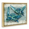 Stupell Industries Northpoint Sea Turtles Sealife Black Floater Framed Canvas Wall Art - 3 of 4
