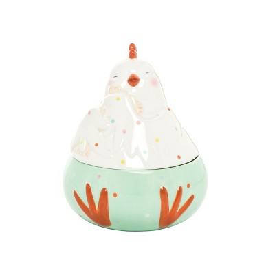 C&F Home Rooster Easter Cookie Jar Figurine