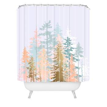 Forest Shower Curtain Purple - Deny Designs