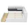 NicBex Full Platform Bed 81" L Modern Wooden Bed Frame with Storage Headboard, Shelves, Drawers for Bedroom, Guest Room, No Box Spring Required - 3 of 4