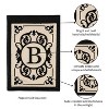 Evergreen Flag Cambridge Chic Letter B Monogram Applique Garden Flag - 12.5" Wide x 18" High - 4 of 4