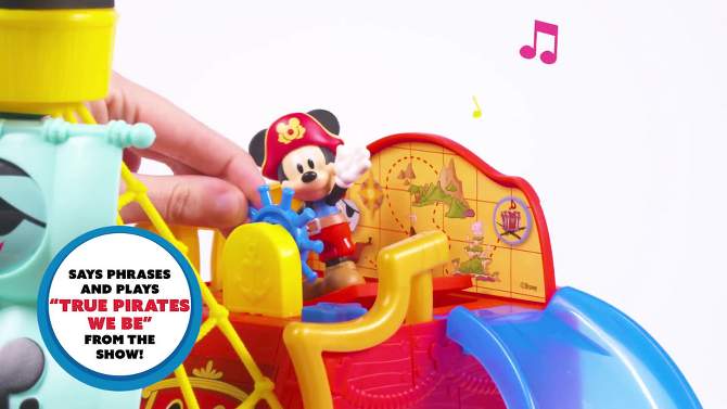 Disney Junior Mickey Mouse Funhouse Treasure Adventure Pirate Ship, 2 of 8, play video