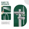 Cobbe Floor Mount Bathtub Faucet Freestanding Tub Filler Brushed Nickel Standing High Flow Shower Faucets with Handheld Shower Mixer Taps Swivel Spout - 4 of 4