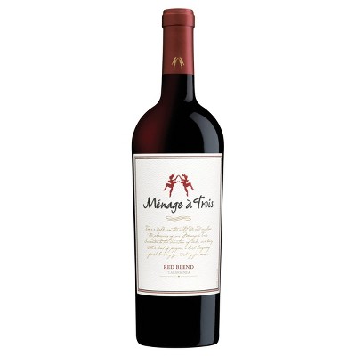 Ménage à Trois Red Blend Wine - 750ml Bottle