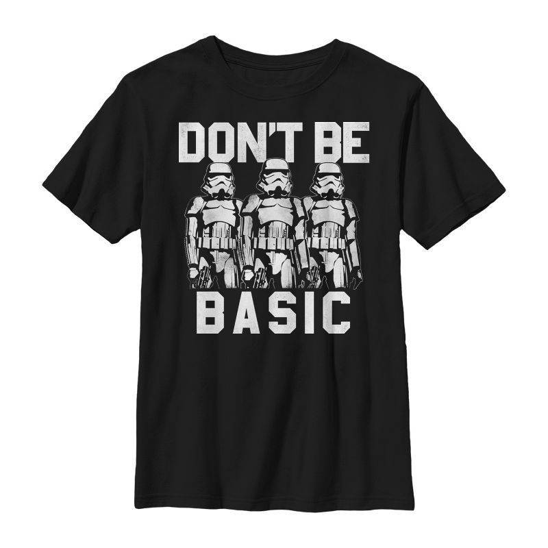 Boy's Star Wars Don't Be Basic Stormtroopers T-Shirt, 1 of 5