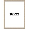 PosterPalooza | 16x22 Thin Barnwood Picture Frame, UV Acrylic, 2 Finishes - Grey and Black - 2 of 4