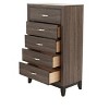 PAGED Dresser with Drawers Contemporary Glam Style Storage Drawers with Embossed Crocodile Patten for Living Room, Hallway, Office - 4 of 4