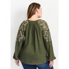 Avenue Women's Plus Size Temptation V-Neck Shirt - 3 of 4