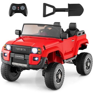 Costway 24V 2 Seater Ride on Car for Kids Licensed Toyota LC250 Ride on Truck with Remote Black/Gray/Navy/Pink/Red - 1 of 4