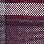 burgundy/gray plaid