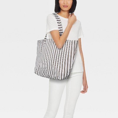 Сумки Universal Thread Striped Oversized Cotton Tote Bag - Universal Thread™ Brown — фото 2