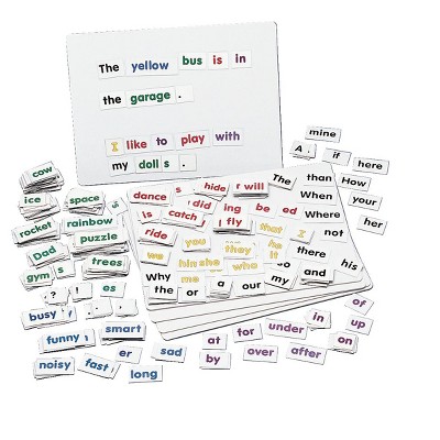 Childcraft Color Coded Magnetic Words and Boards, set of 400 Words and 5 Boards