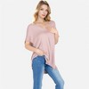 Anna-Kaci Women's V-Neck Knit Top with Short Sleeves and Relaxed Fit - 3 of 4