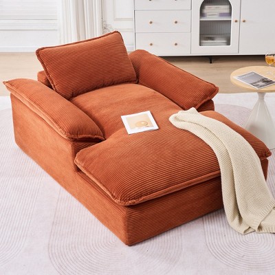 Hrinhom 66.9" W Compression Accent Sofa Chair,Modern Upholstered Sleeper Couch