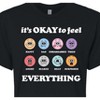 Women's - Instant Message - Its Okay To Feel Everything Cropped Graphic T-Shirt - 2 of 4