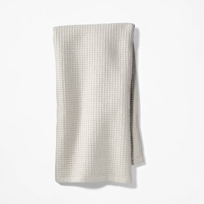 Waffle Kitchen Towel Light Gray - Figmint™