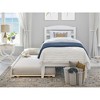 AFI Furnishings Warren Platform Bed TXL with TXL Trundle WH - 3 of 4