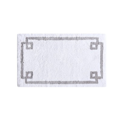 Geometric Cotton Tufted Bath Rug