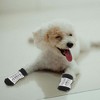 Unique Bargains Dog Cats Non-Slip Socks Shoe Pattern Paw Protection and Traction Black White 4 Pcs - 4 of 4