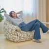 FERPIT Lazy Sofa Chair Upholstery with High-Density Foam, Plush Bean Bag Chair with Armrests for Living Room, Bedroom - 2 of 4