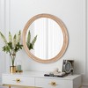 Dexmalle 27.5"Classic Round Wall Mirror for Bathroom Vanity - 3 of 4