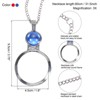 Unique Bargains 3X Magnifying Glass Necklace for Women Reading Gift Crafts Jewelry 2 Pcs - 2 of 4