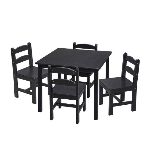 Espresso childrens deals table and chairs