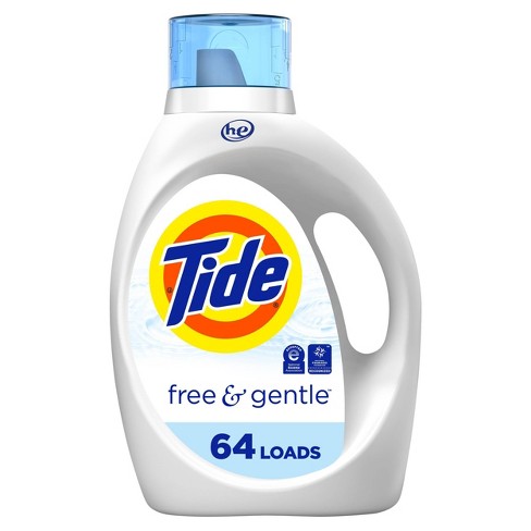 Tide Liquid High Efficiency Hygenic Clean Laundry Detergent - Free & Gentle  : Target