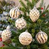 Angel Sar 16-Piece Shatterproof Christmas Ball Ornaments Set, Hand-Painted Shatterproof Plastic Ornaments in 8 Colors for Christmas Tree, Champagne - 2 of 4
